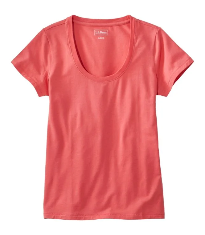 Women''s Soft Stretch Supima Tee, Scoopneck Short-Sleeve - Image 10