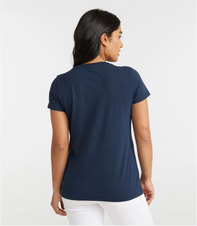 Women''s Soft Stretch Supima Tee, Scoopneck Short-Sleeve - Image 3