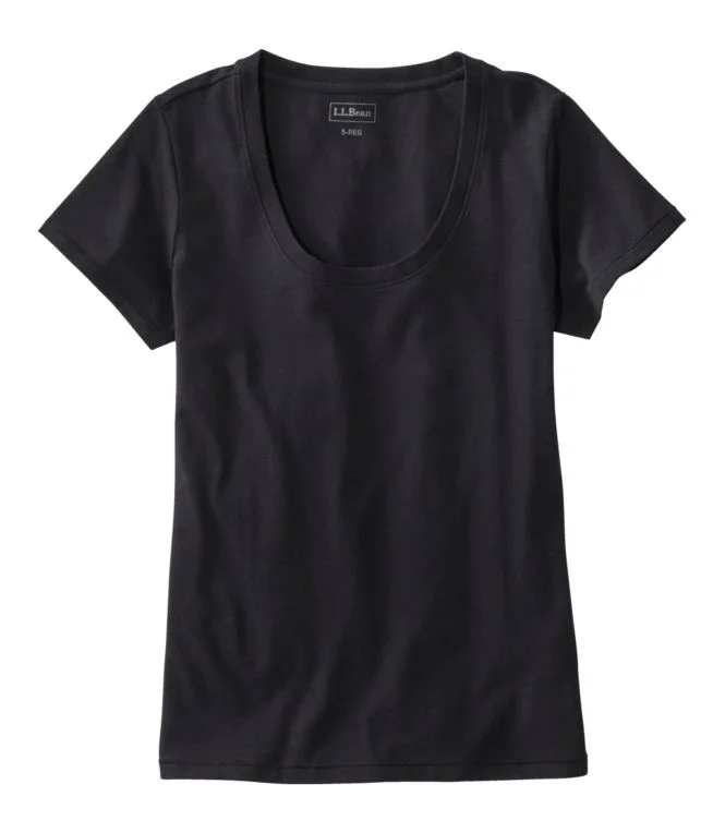 Women''s Soft Stretch Supima Tee, Scoopneck Short-Sleeve - Image 5