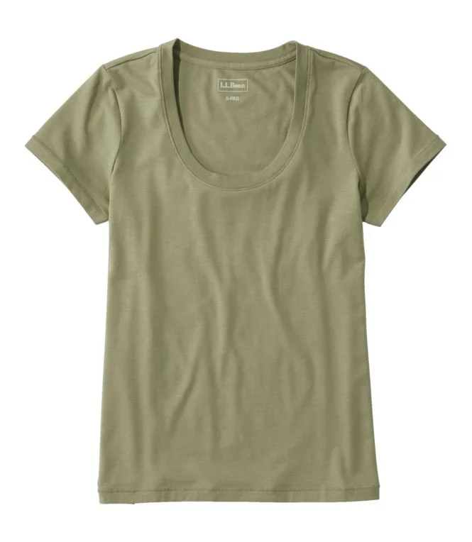 Women''s Soft Stretch Supima Tee, Scoopneck Short-Sleeve - Image 7