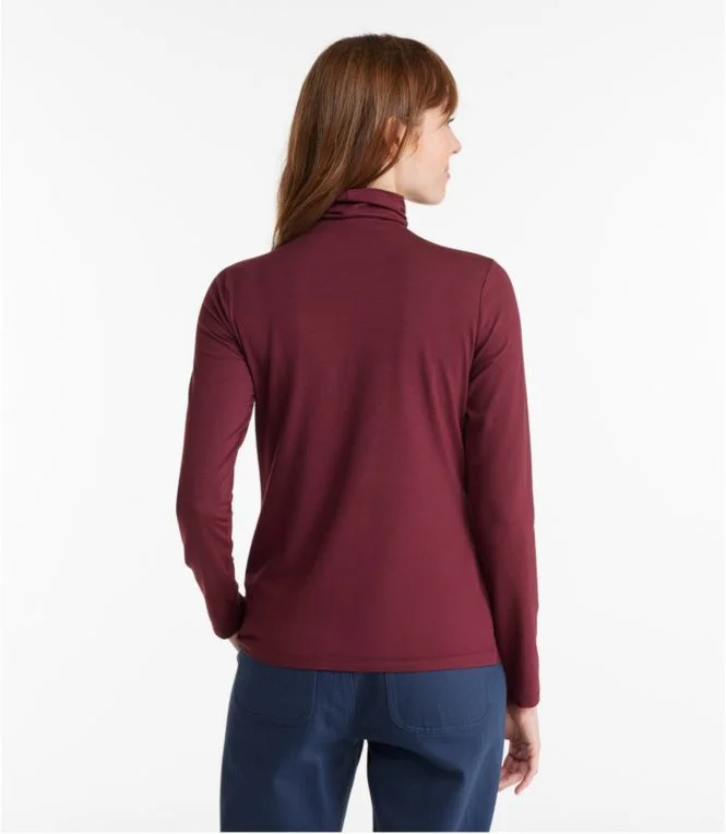 Women''s Soft Stretch Supima Tee, Turtleneck - Image 4