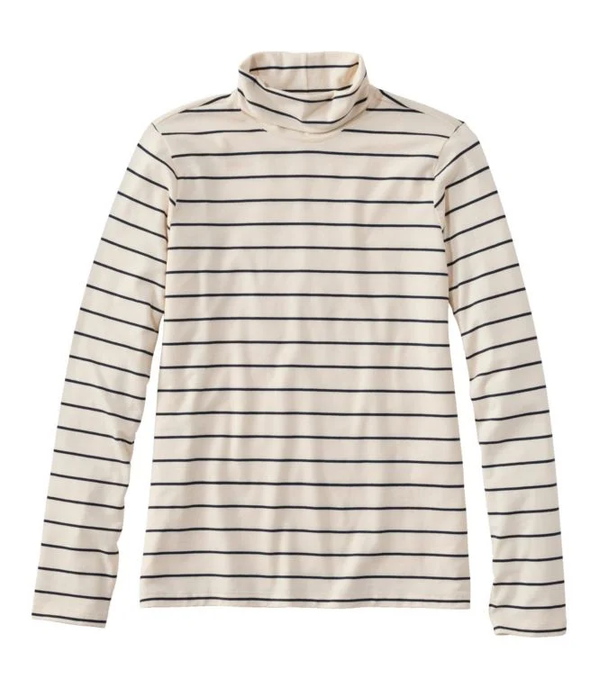 Women''s Soft Stretch Supima Tee, Turtleneck Stripe - Image 5