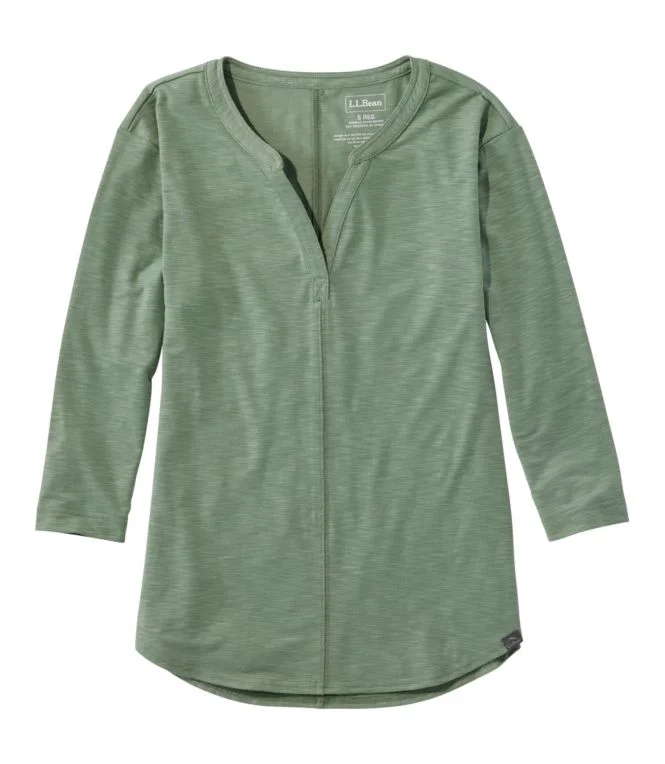 Women''s Streamside Tee, Three-Quarter-Sleeve Splitneck - Image 7