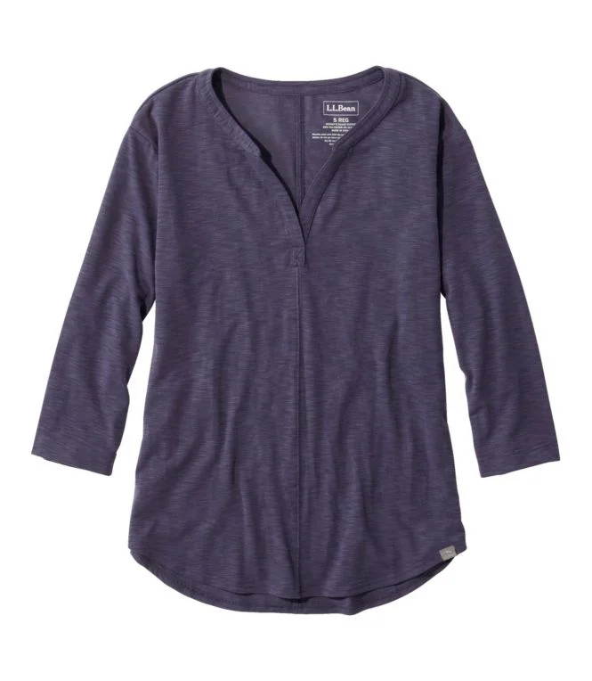 Women''s Streamside Tee, Three-Quarter-Sleeve Splitneck