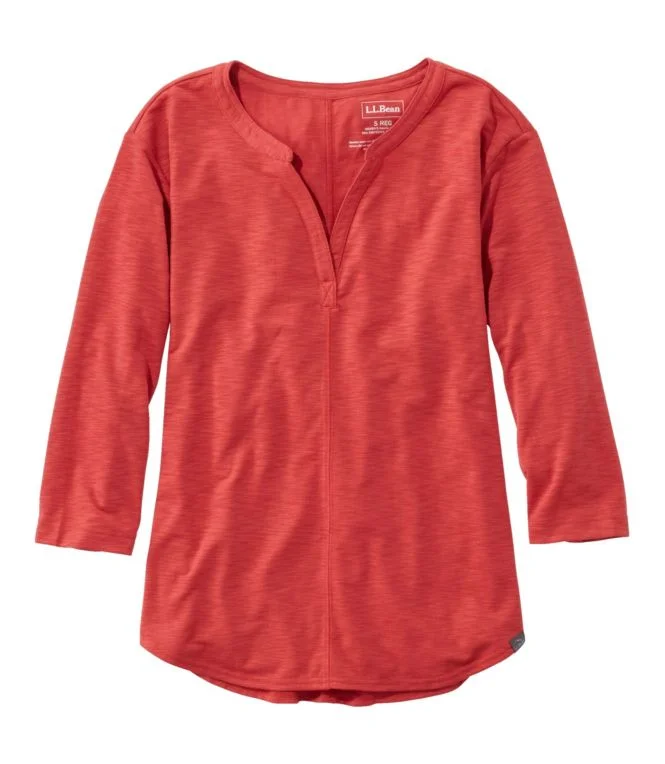 Women''s Streamside Tee, Three-Quarter-Sleeve Splitneck - Image 10