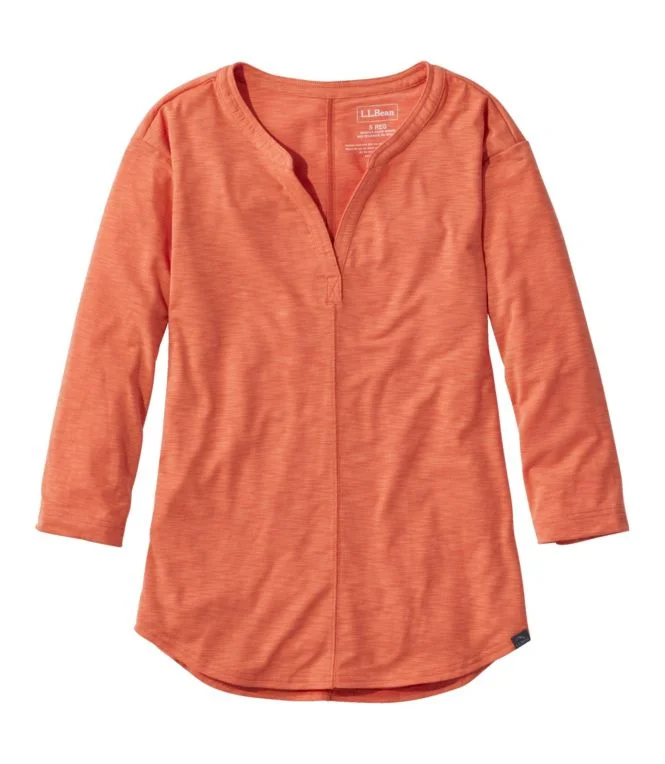 Women''s Streamside Tee, Three-Quarter-Sleeve Splitneck - Image 6