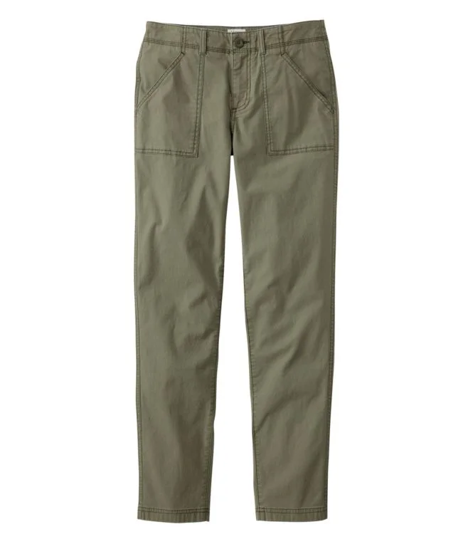 Women''s Stretch Canvas Pants, Mid-Rise Slim-Leg Ankle - Image 6