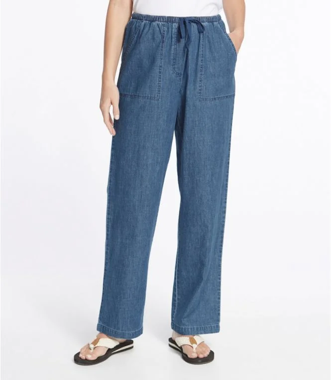 Women''s Sunwashed Denim Pants, Straight-Leg - Image 3