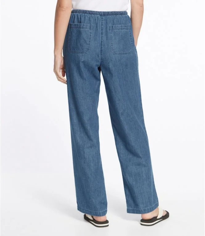 Women''s Sunwashed Denim Pants, Straight-Leg - Image 4