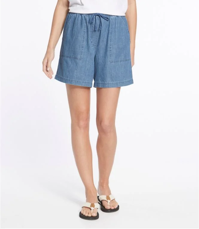 Women''s Sunwashed Denim Shorts