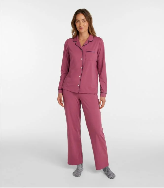 Women''s Super-Soft Shrink-Free Pajama Set, Button-Front - Image 3