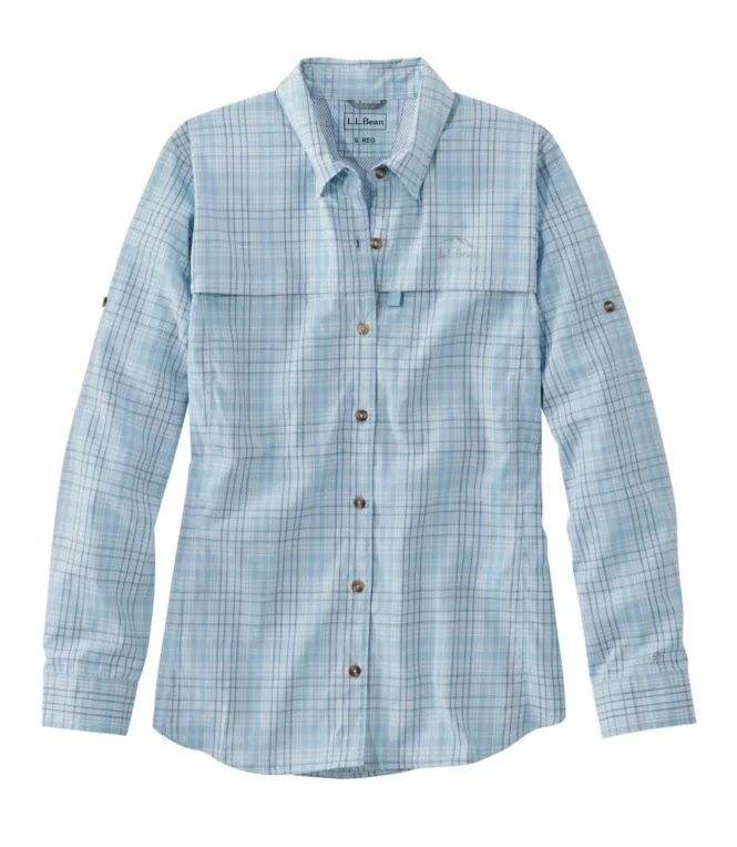 Alternative view of Women''s Tropicwear Shirt, Plaid Long-Sleeve
