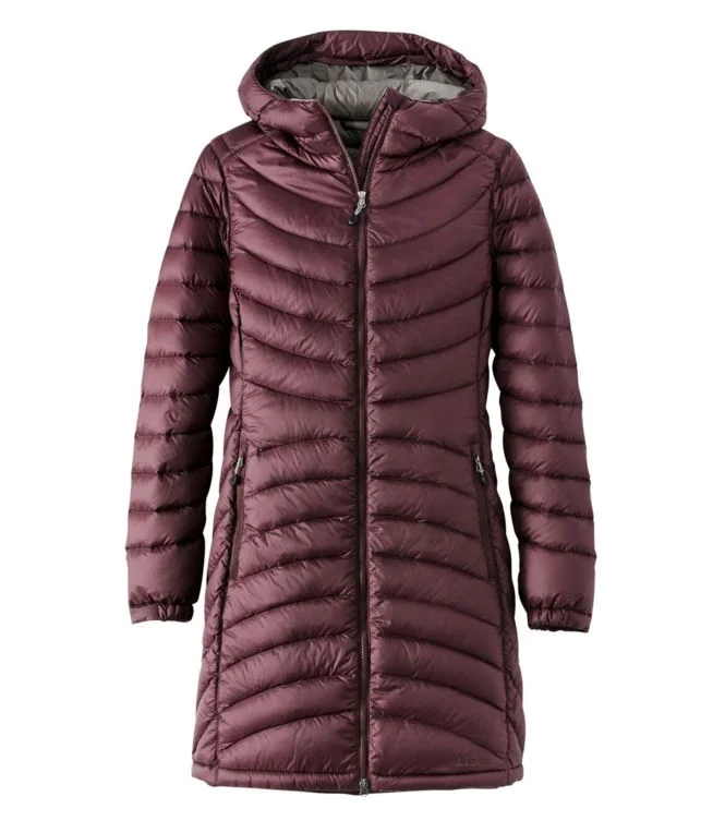 Alternative view of Women''s Ultralight 850 Down Hooded Coat, Three-Quarter Length