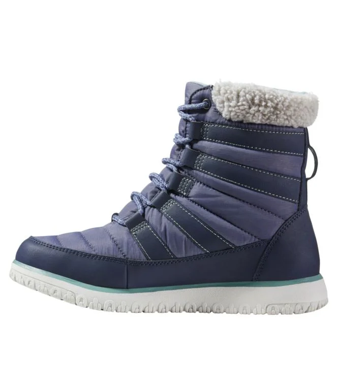 Women''s Ultralight Quilted Insulated Boots, Lace-Up