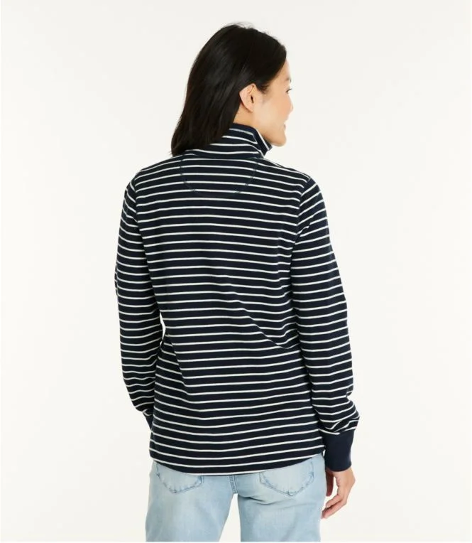 Alternative view of Women''s Ultrasoft Sweats, Quarter-Zip Pullover Stripe