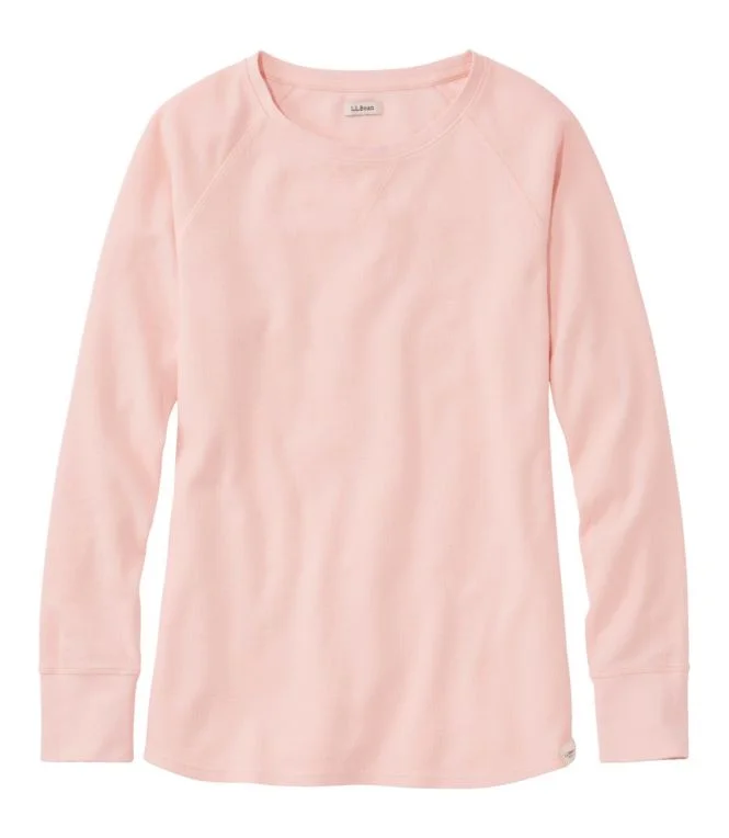 Women''s Unshrinkable Mini-Waffle Tee, Long-Sleeve Crewneck - Image 10