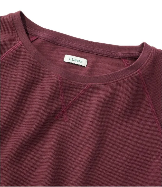 Women''s Unshrinkable Mini-Waffle Tee, Long-Sleeve Crewneck - Image 5