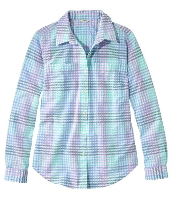 Alternative view of Women''s Vacationland Seersucker Shirt, Long-Sleeve Plaid