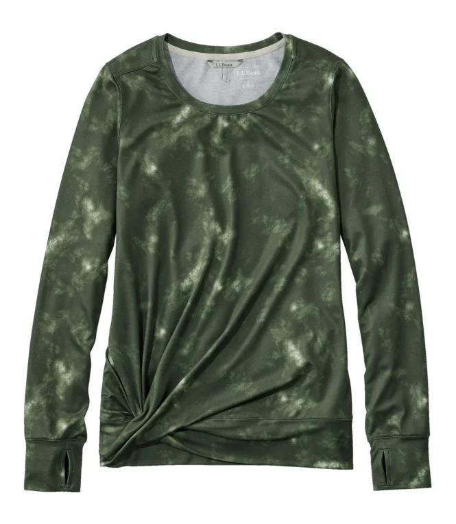 Alternative view of Women''s VentureSoft Twist-Front Top, Long-Sleeve Print