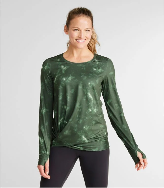 Women''s VentureSoft Twist-Front Top, Long-Sleeve Print - Image 3