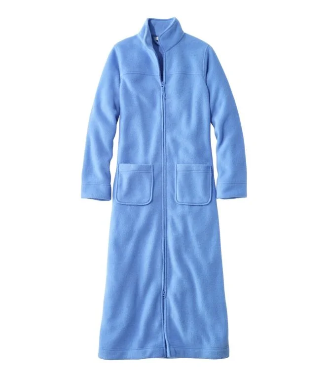 Alternative view of Women''s Winter Fleece Robe, Zip-Front