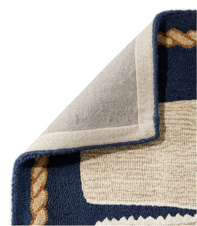 Wool Hooked Novelty Runner, Whale - Image 3